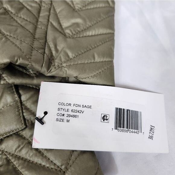 Via Spiga Sage Quilted Cargo Jacket New With Tags. - Picture 15 of 16
